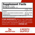 Coq10 100mg softgels 3x Melhor absorção coq10 softgels